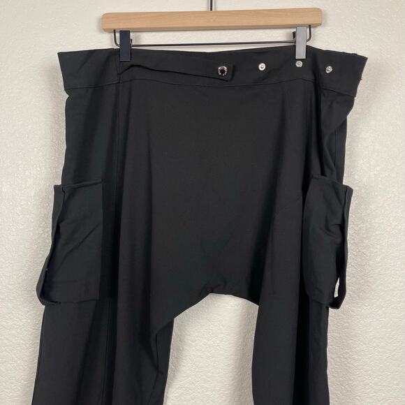 Orttu Remi Cargo Pants Black Free Size Adjustable Waist Contemporary Casual - Picture 6 of 16